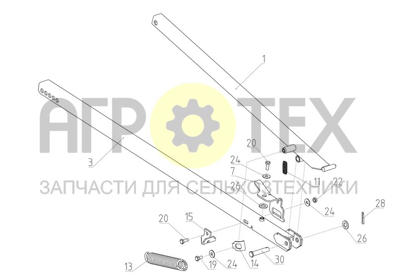 Упор (101.01.68.700) (№13 на схеме)